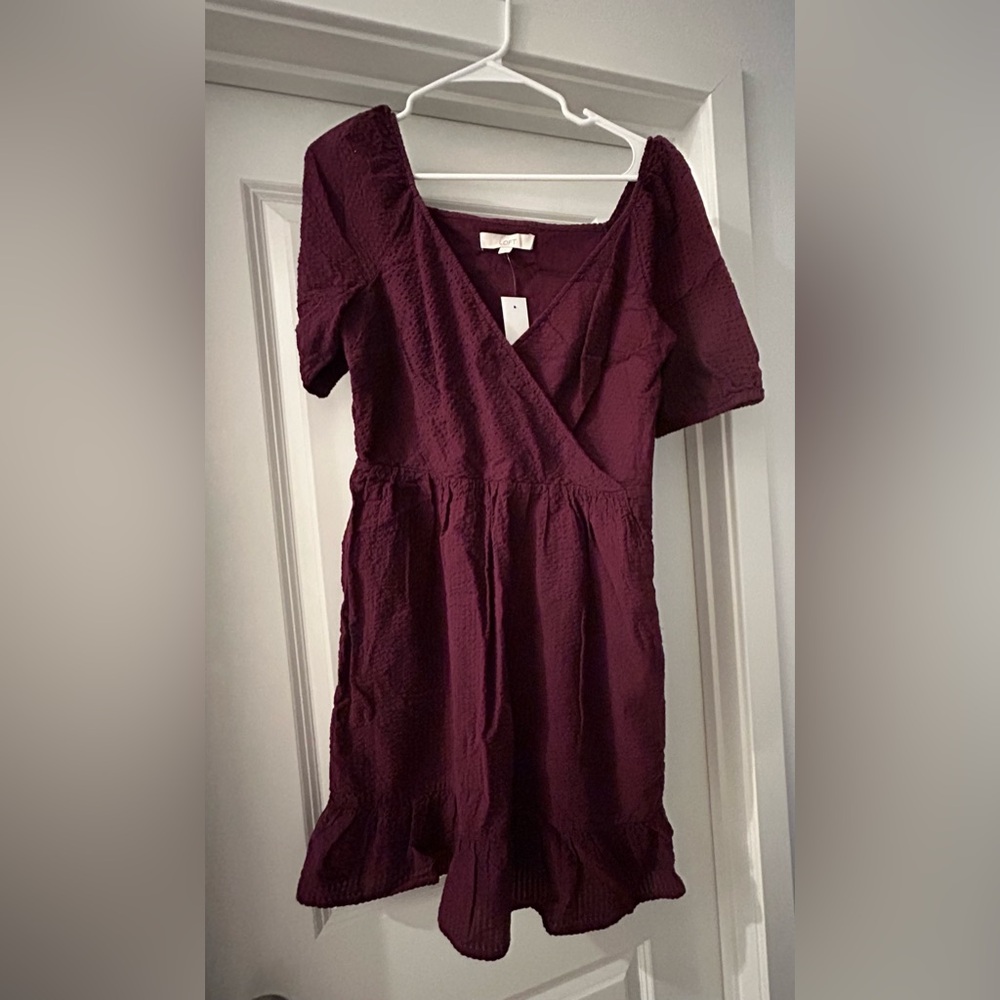 Burgundy Wrap Dress